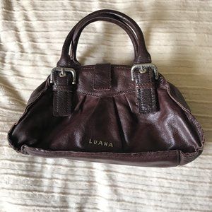 Luana Brown Frame Leather Handbag